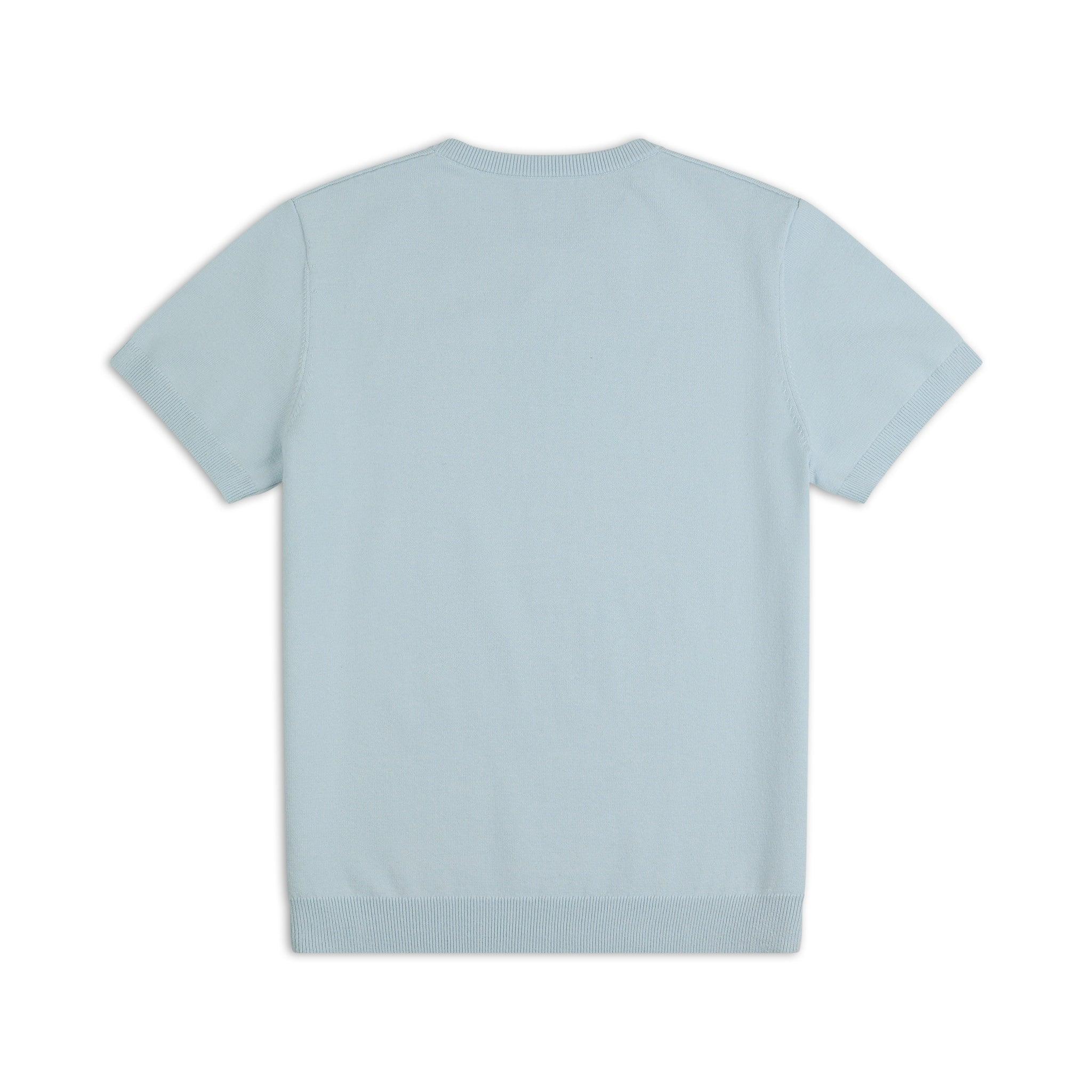Signature Knit Sweater Tee in Spring Blue