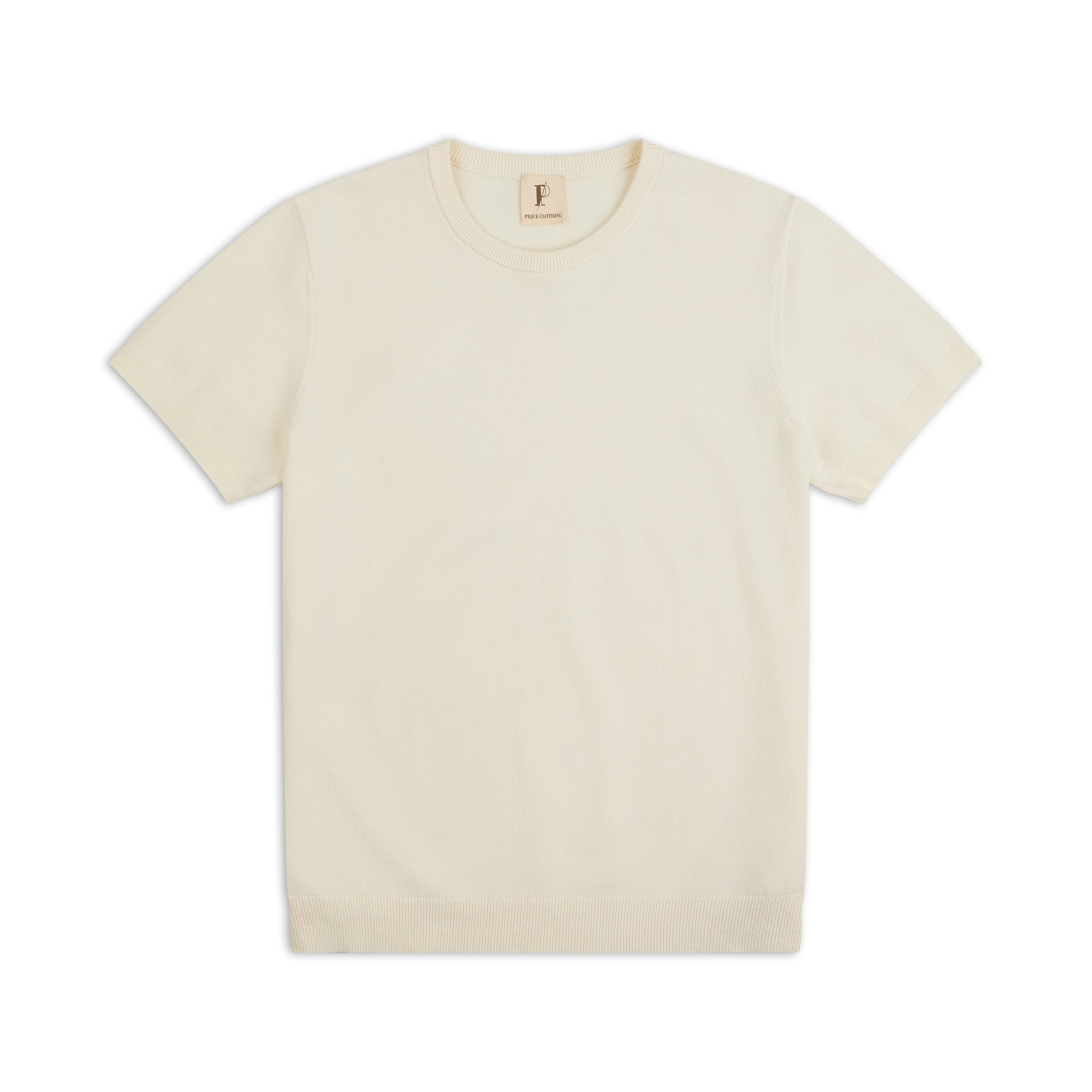 Signature Knit Sweater Tee in Ivory