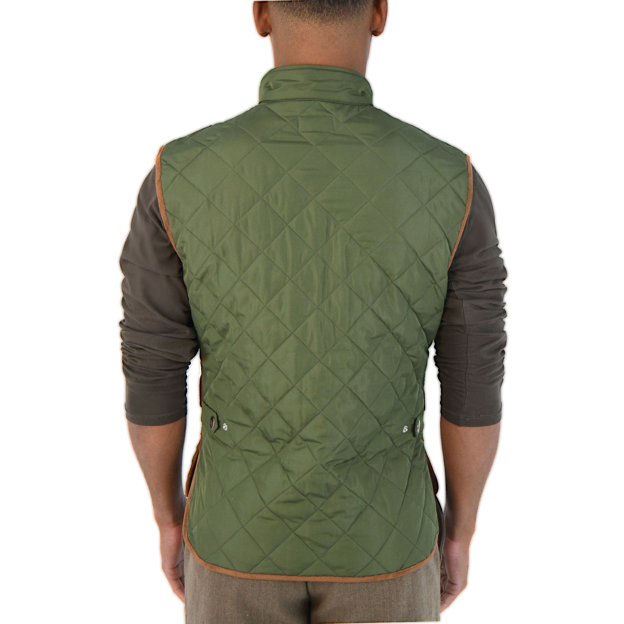 The Amari Vest in Moss