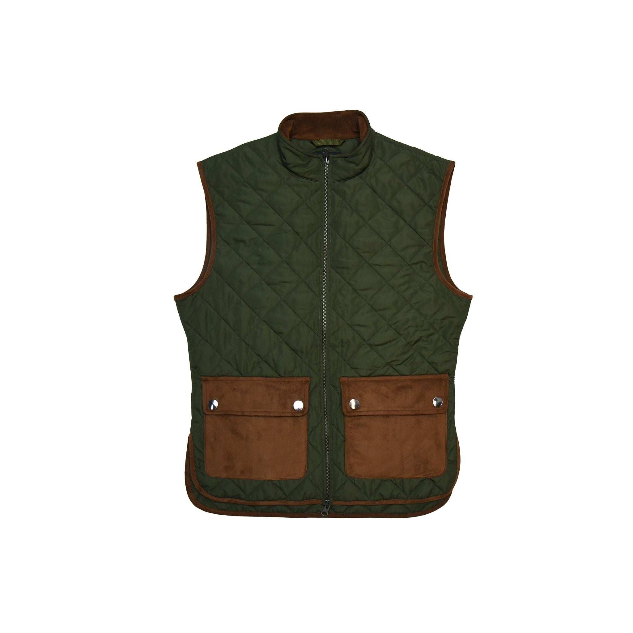 The Amari Vest in Moss