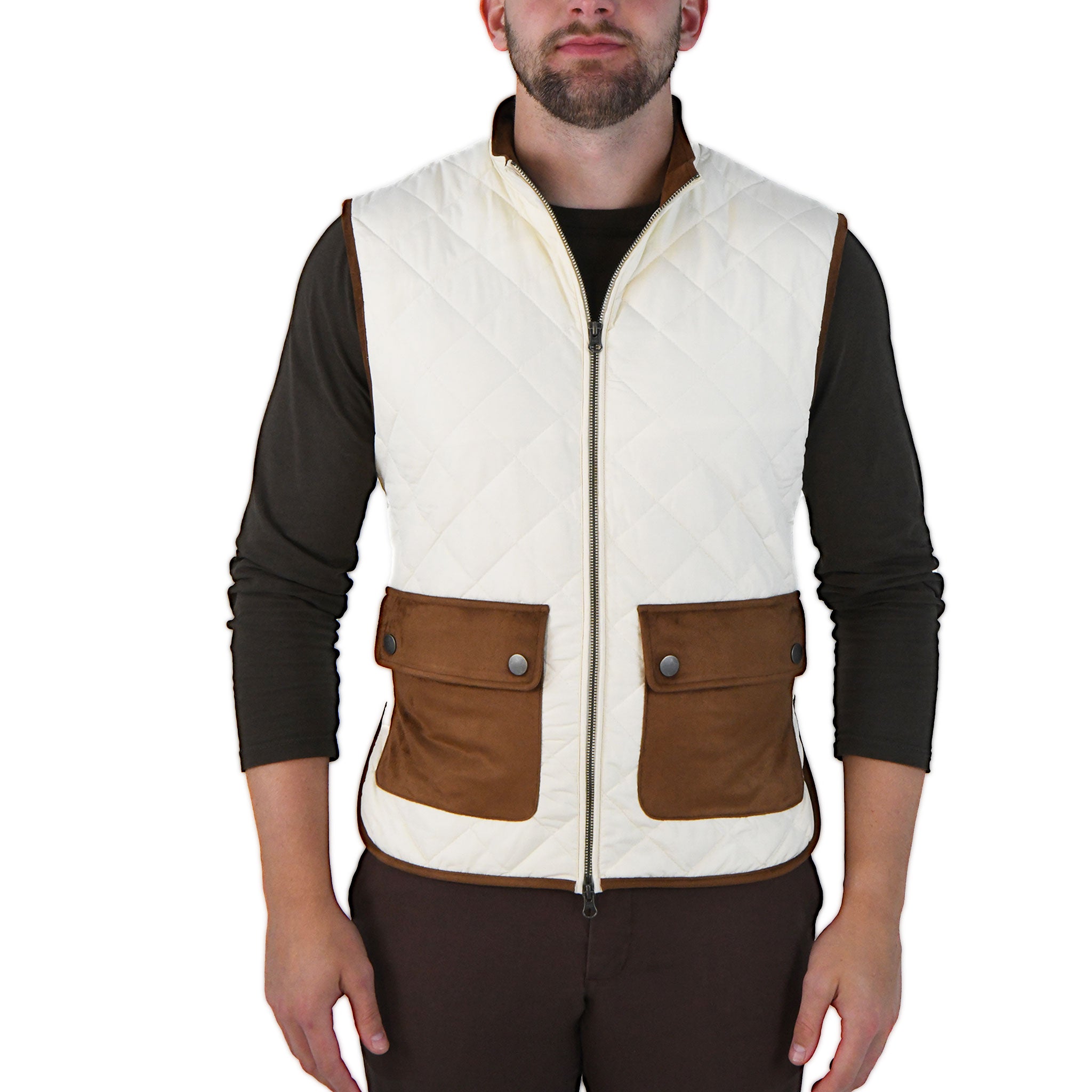 The Amari Vest in Cream